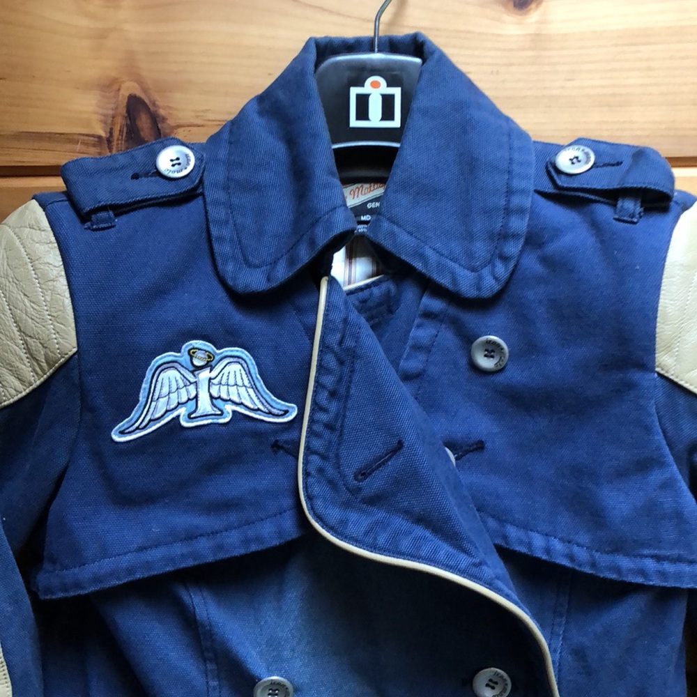 Icon Moto Motorcycle Jacket Womens Blue Armored ladies Motorsport Medium M - Picture 5 of 17